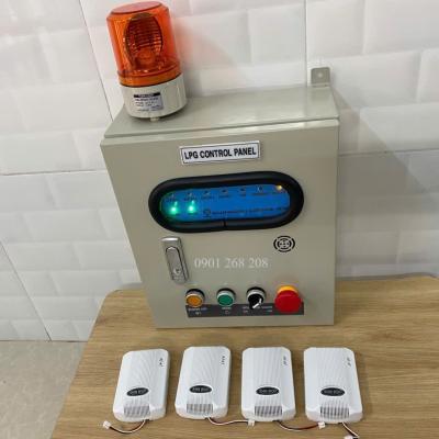 TỦ BÁO RÒ GAS KẾT NỐI 4 KÊNH ĐẦU DÒ 12V